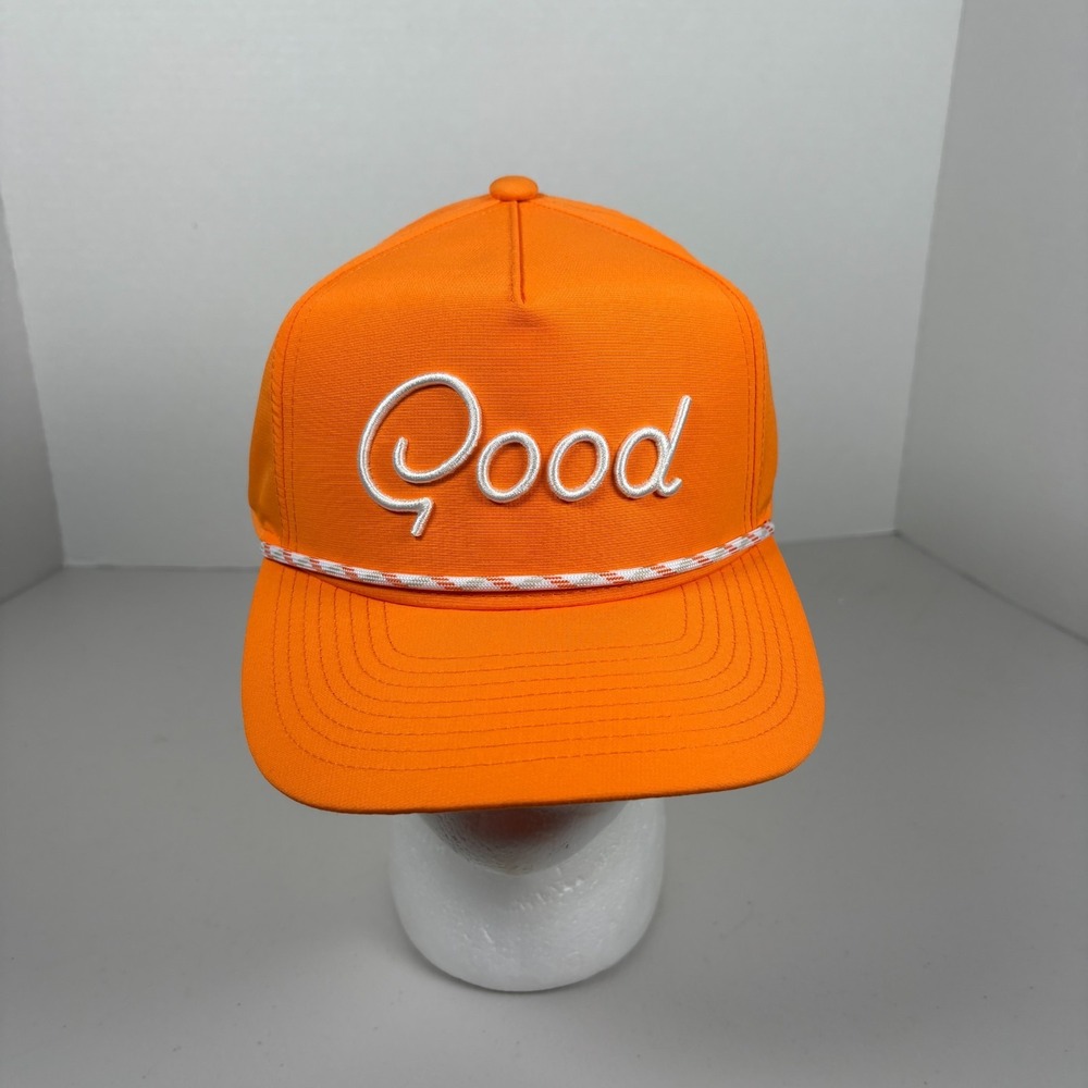 Good Good Golf Orange Adjustable Men's Rope Golf Hat